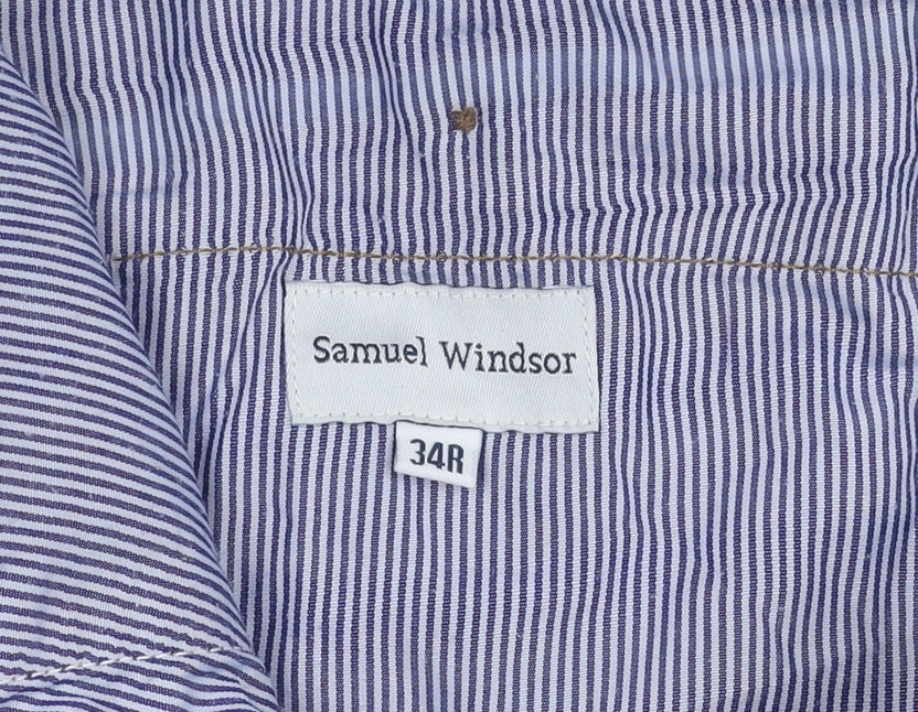 Samuel Windsor Men's Brown Chino Trousers 34R