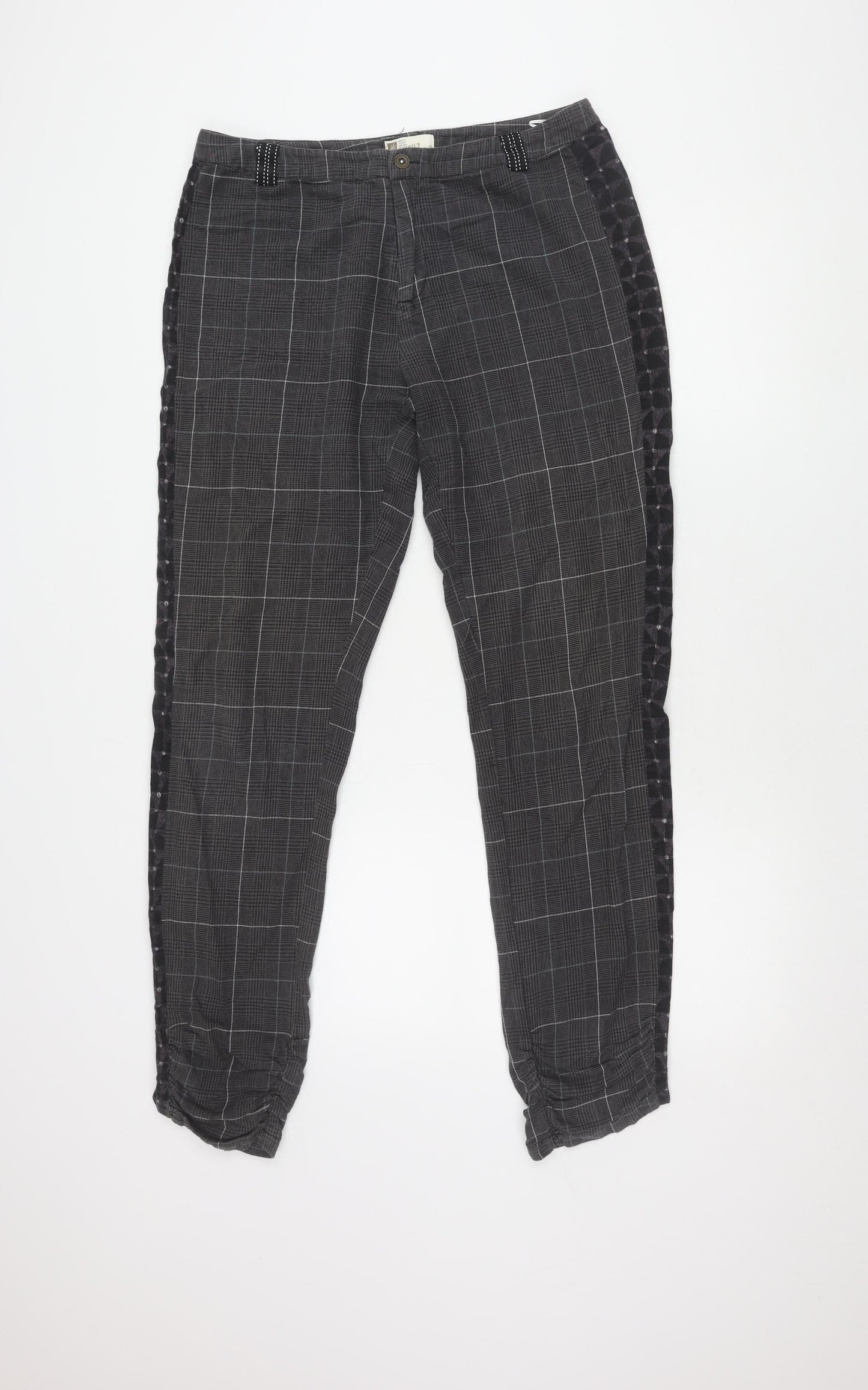 Mais il est ou le soleil? Men's Grey Check Trousers Size 40