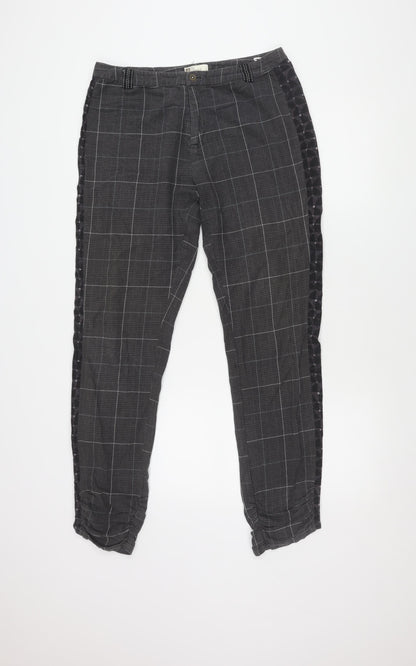 Mais il est ou le soleil? Men's Grey Check Trousers Size 40