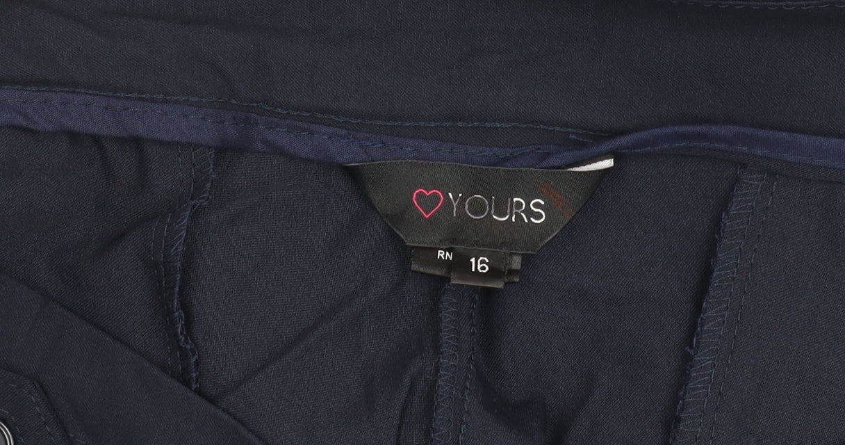 Womens UK Size 16 Yours   Blue Trousers