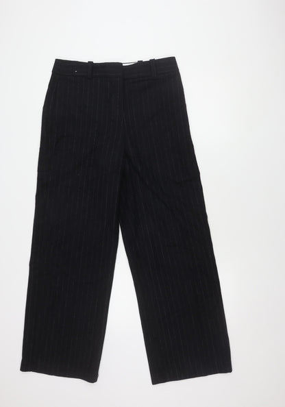 Womens UK Size 12 NEXT Regular Fit Business Black Trousers