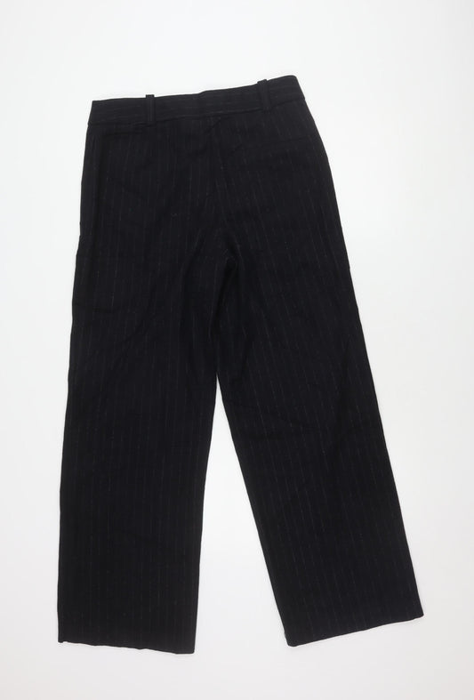 Womens UK Size 12 NEXT Regular Fit Business Black Trousers
