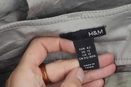 Womens UK Size 14 H&M Regular Fit  Grey Trousers