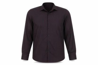 Marks and Spencer Men's Red Striped Button-Up Shirt