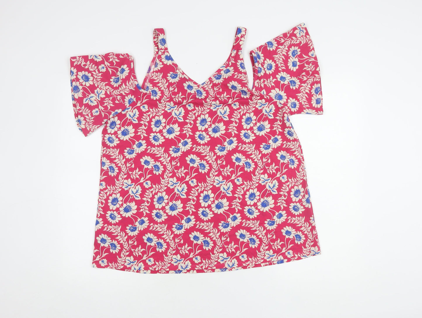 Womens UK Size 16 NEXT Multicoloured Basic Blouse