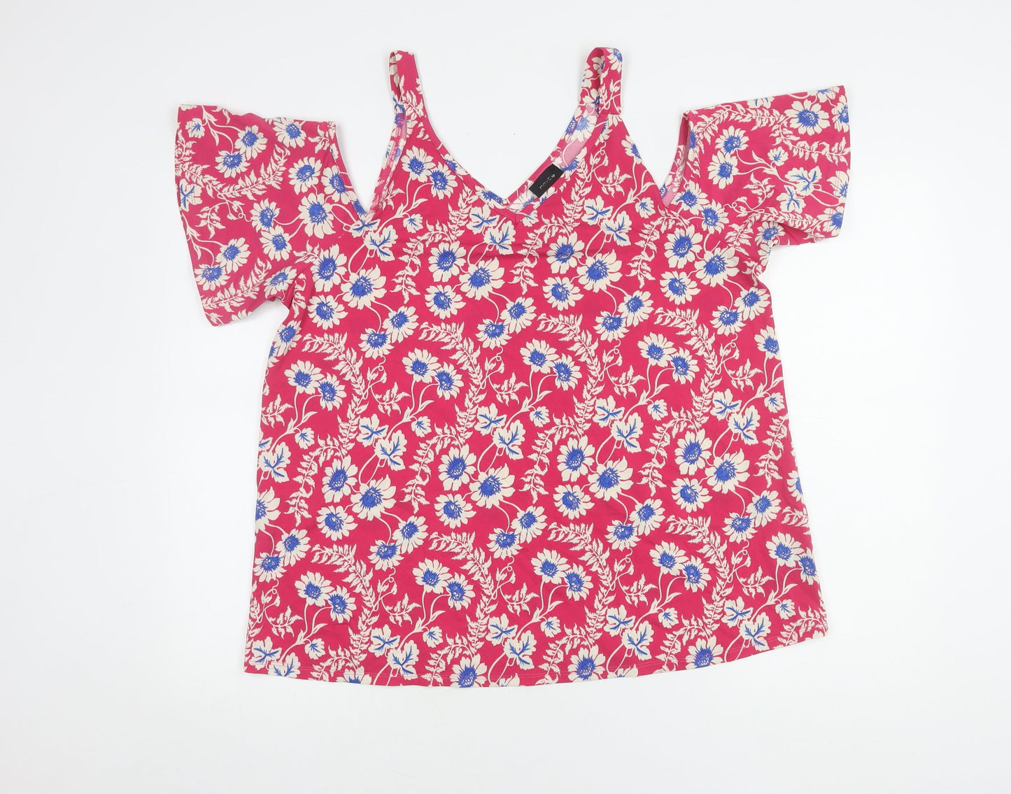 Womens UK Size 16 NEXT Multicoloured Basic Blouse