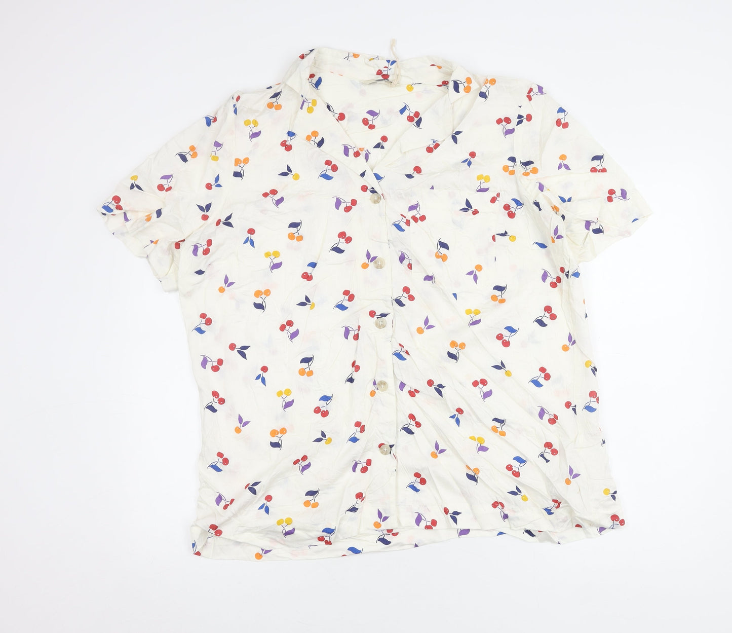Womens UK Size 20 NEXT Multicoloured Basic Button-Up