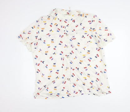 Womens UK Size 20 NEXT Multicoloured Basic Button-Up