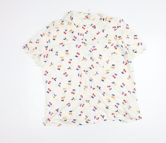 Womens UK Size 20 NEXT Multicoloured Basic Button-Up