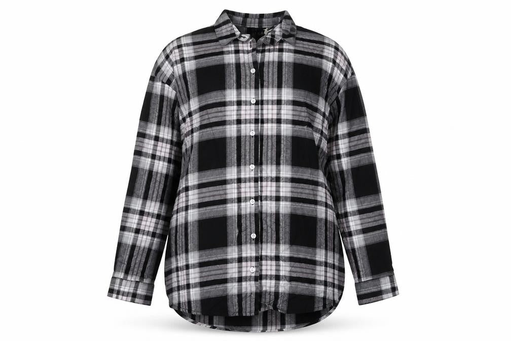 Womens UK Size 10 NEXT Black Basic Button-Up