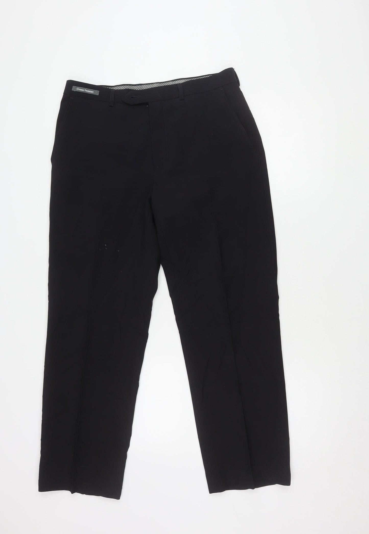 Marks and Spencer Men's Black Dress Pants, 32 Waist