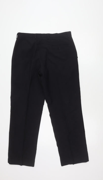 Marks and Spencer Men's Black Dress Pants, 32 Waist