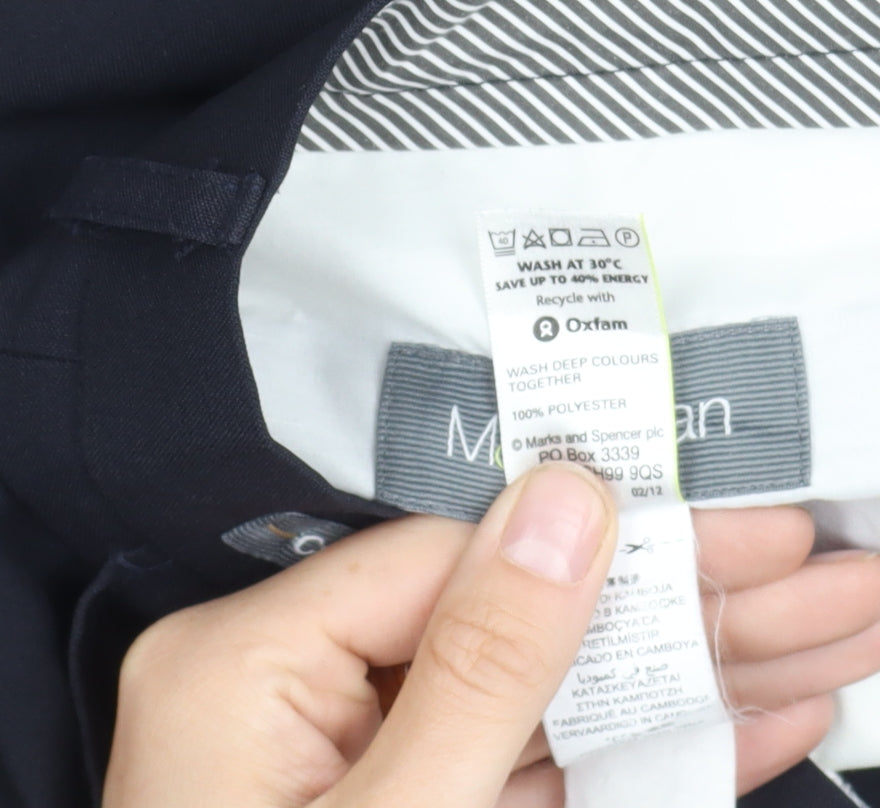 Marks and Spencer Men's Black Dress Pants, 32 Waist