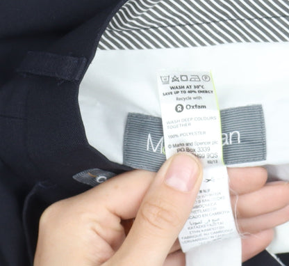 Marks and Spencer Men's Black Dress Pants, 32 Waist