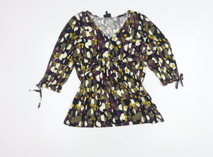 Next Women's Multicoloured Wrap Top Size 14