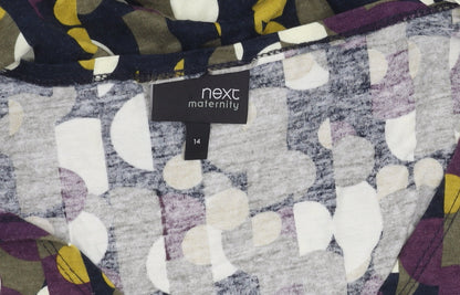 Next Women's Multicoloured Wrap Top Size 14