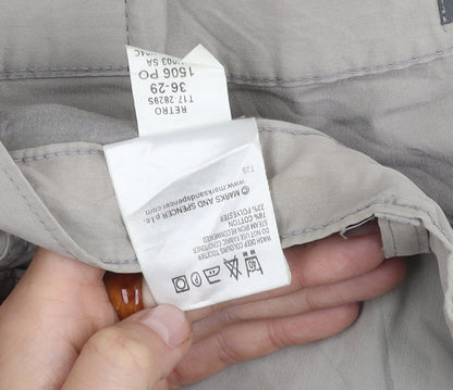 Marks and Spencer Men's Grey Trousers, Size L