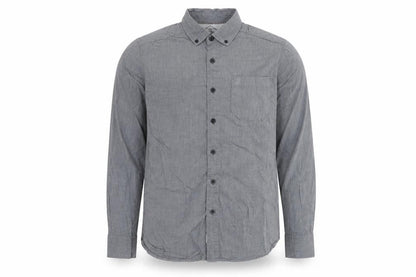 Front view of St George By Duffer Men's Grey Medium Long Sleeve Shirt