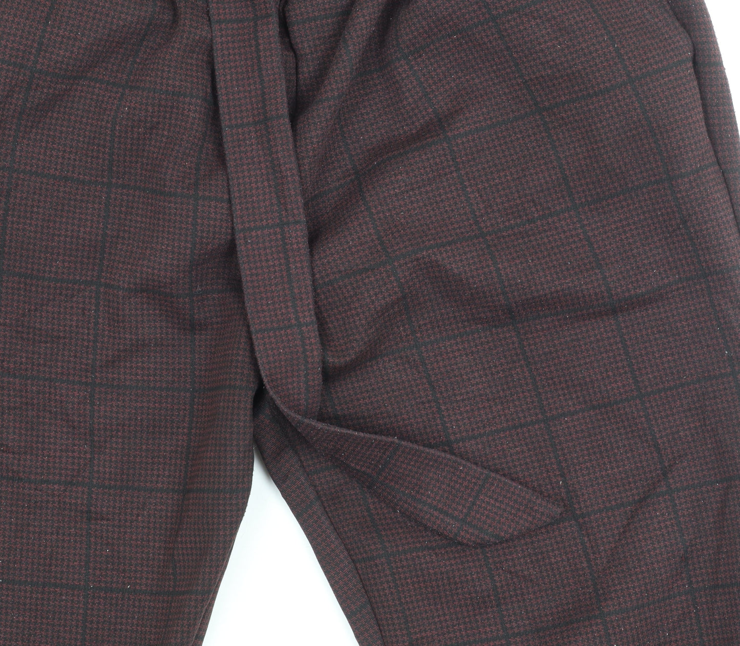 New Look Women's Brown Check Trousers Size 10