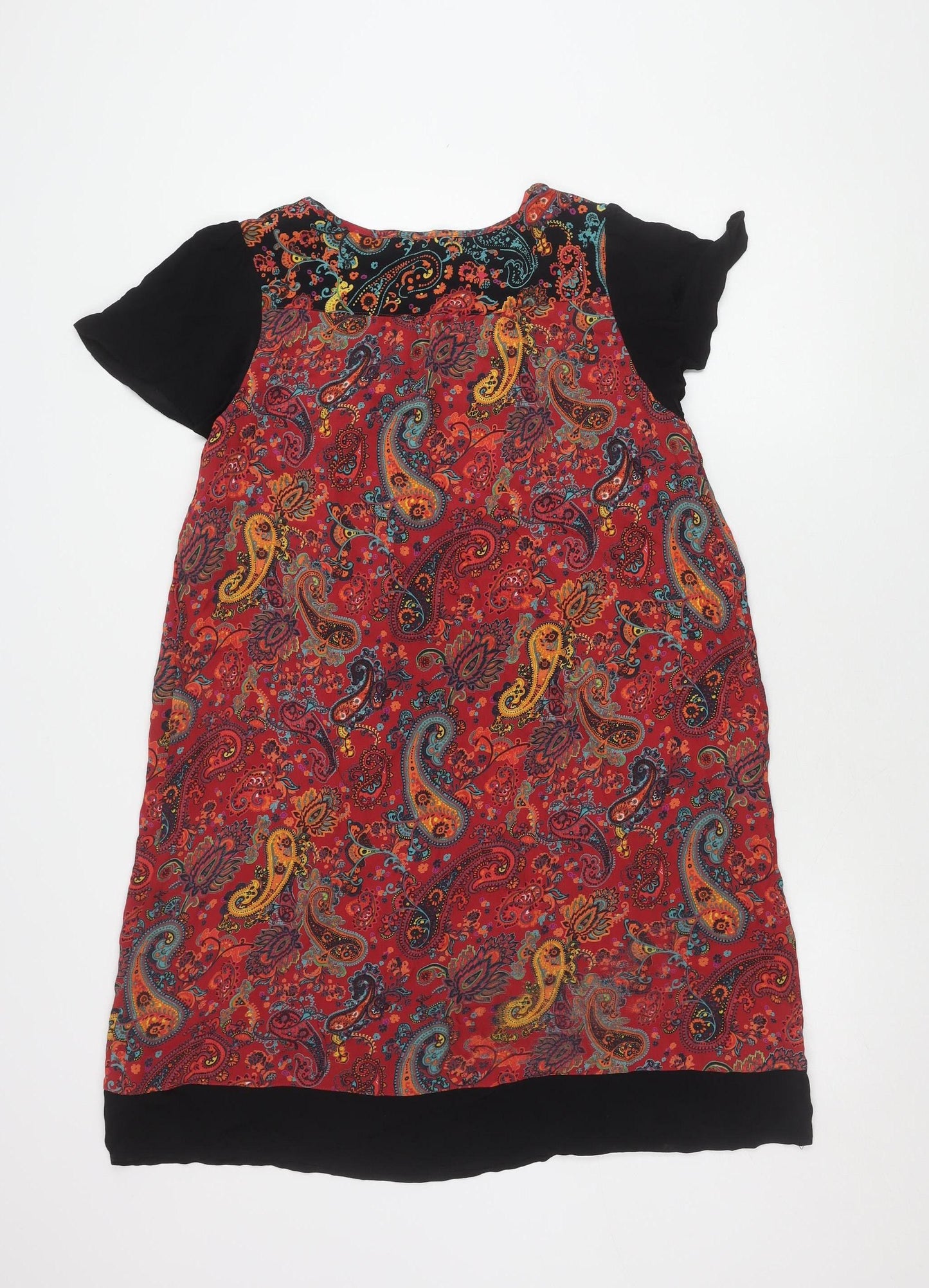 Monsoon Women's Multicoloured Paisley Dress Size 12