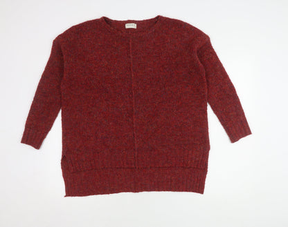 Womens UK Size M Marks and Spencer Red Pullover Jumper