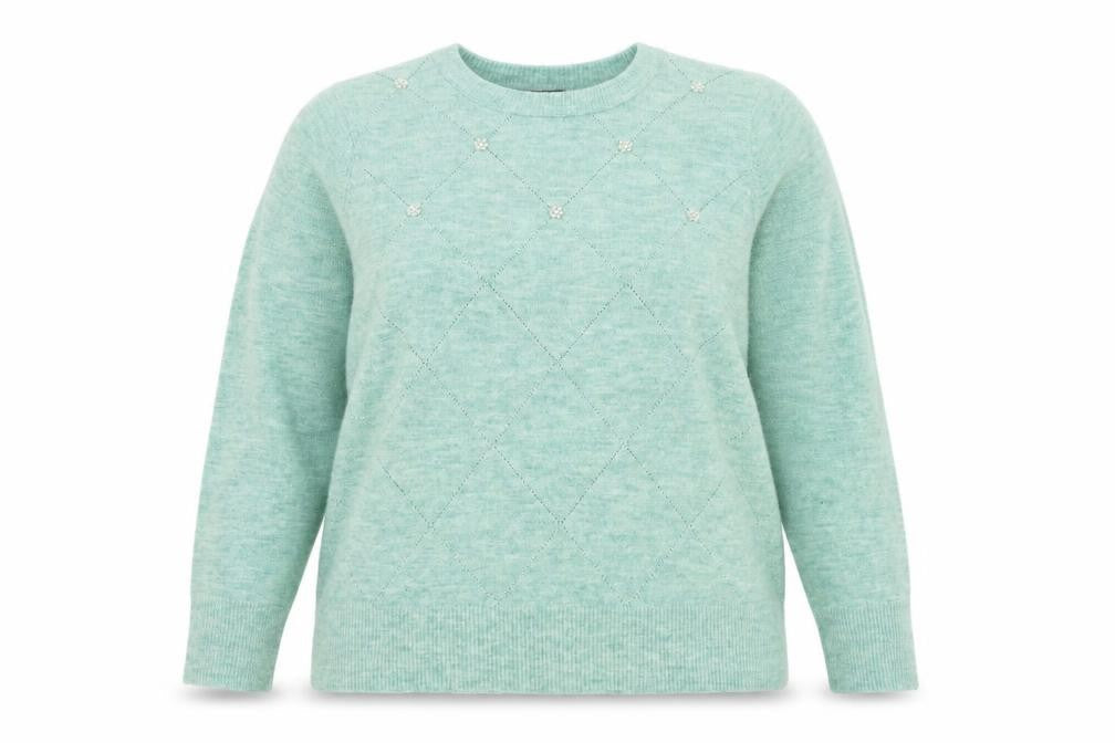 Womens UK Size 20 Bonmarché Green Pullover Jumper