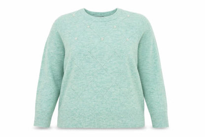 Womens UK Size 20 Bonmarché Green Pullover Jumper