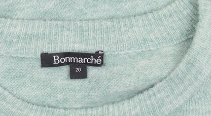 Womens UK Size 20 Bonmarché Green Pullover Jumper