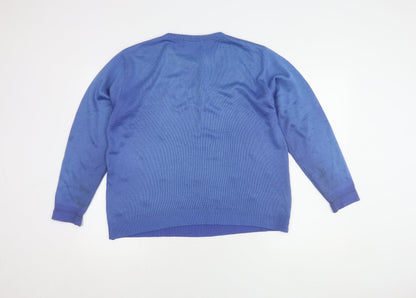 Womens UK Size L Akal Collection Blue Pullover Jumper