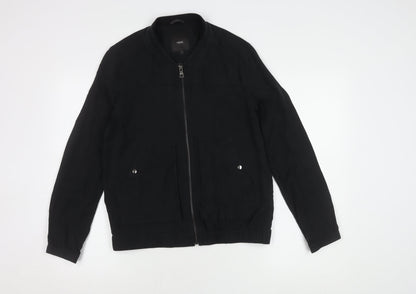 Womens UK Size 8 NEXT Black Bomber Jacket
