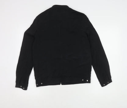 Womens UK Size 8 NEXT Black Bomber Jacket