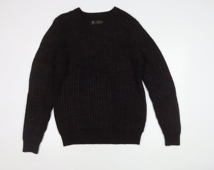 Label Lab Men's Black Medium Pullover Jumper, Acrylic Knit