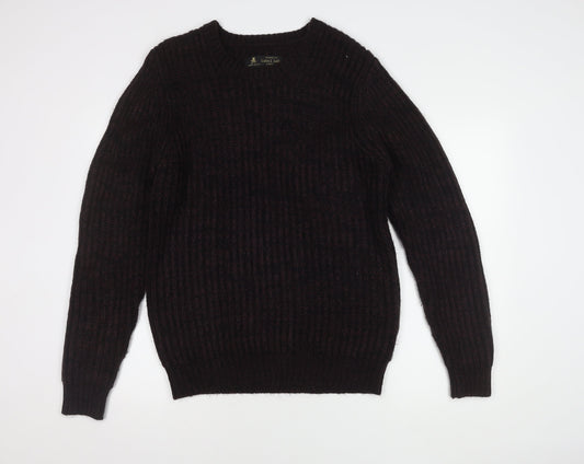 Label Lab Men's Black Medium Pullover Jumper, Acrylic Knit