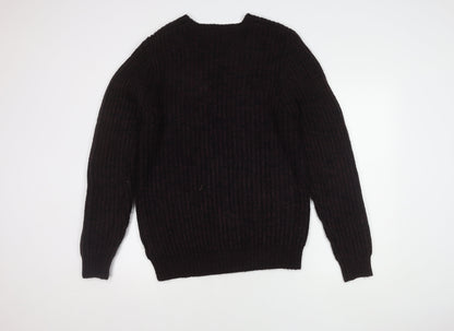 Label Lab Men's Black Medium Pullover Jumper, Acrylic Knit