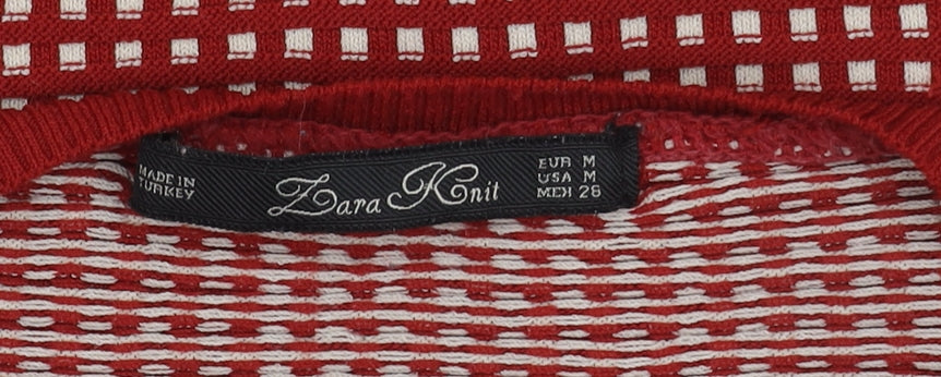 Zara Knit Red Pullover Jumper, Unisex Kids, Size 10