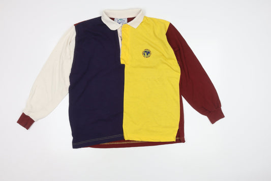 Americano Men's Multicoloured Polo, M, American Style