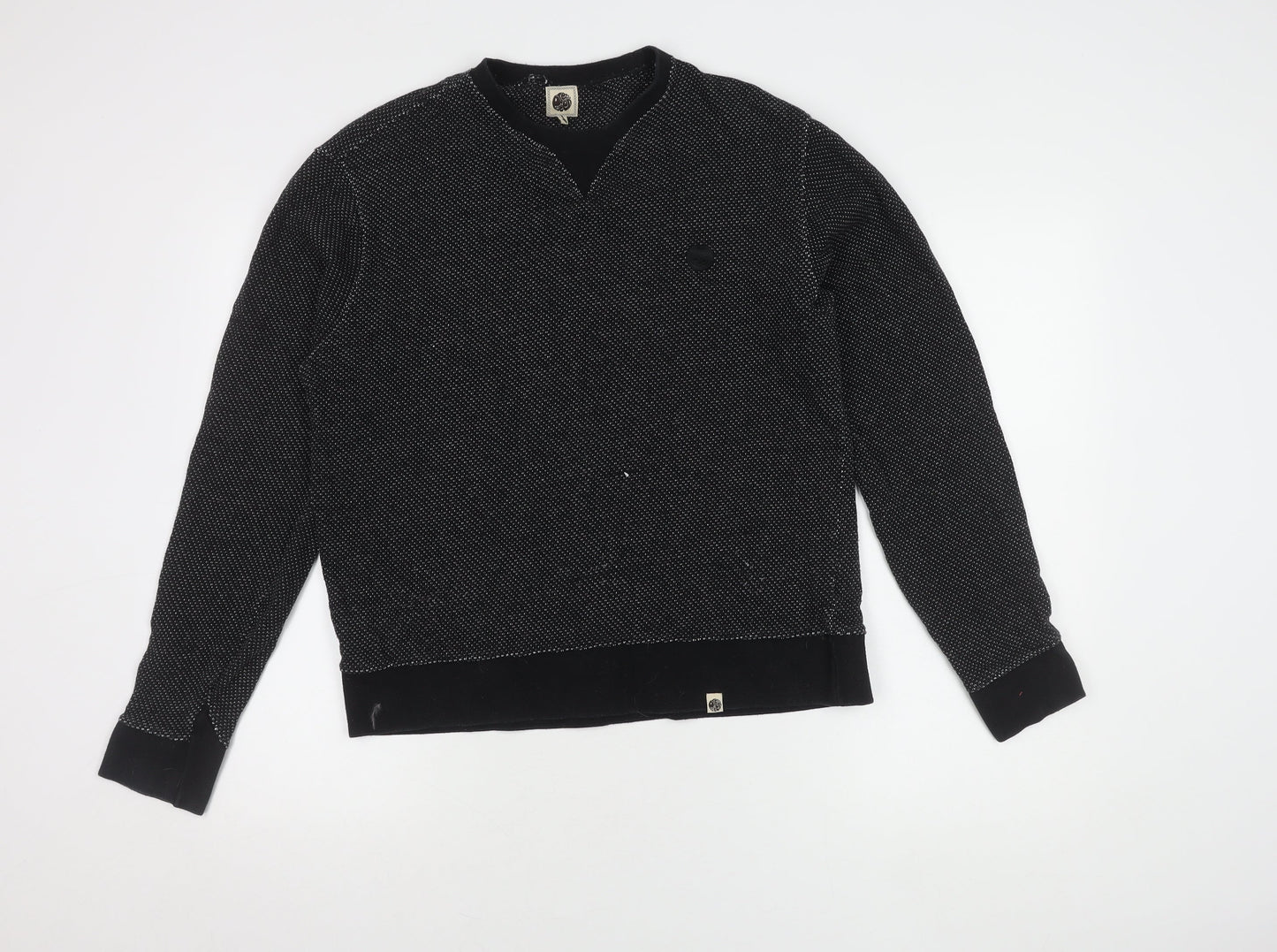 Pretty Green Men's Black Pullover Jumper