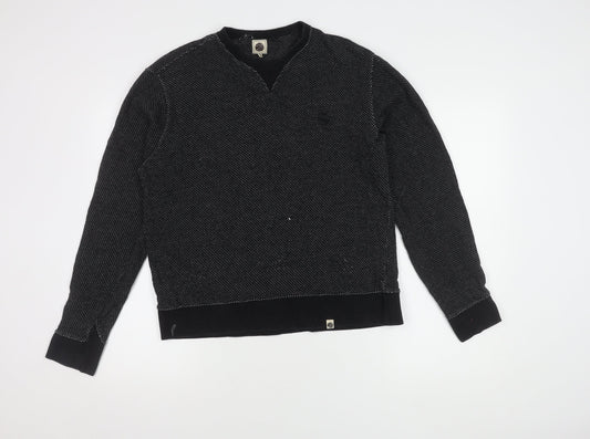 Pretty Green Men's Black Pullover Jumper