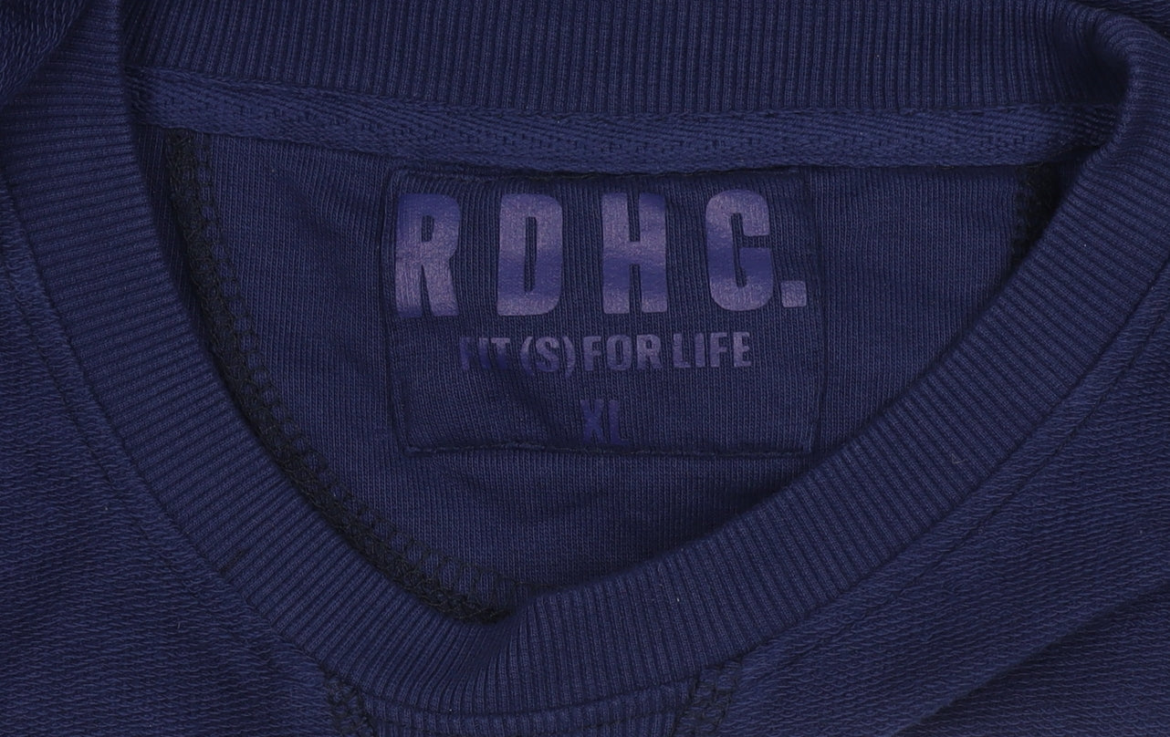 RDHC Men's Blue XL Crew Neck Pullover Jumper