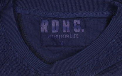RDHC Men's Blue XL Crew Neck Pullover Jumper