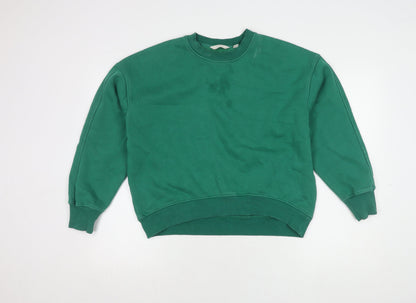 Womens UK Size S NEXT Green Pullover Sweatshirt