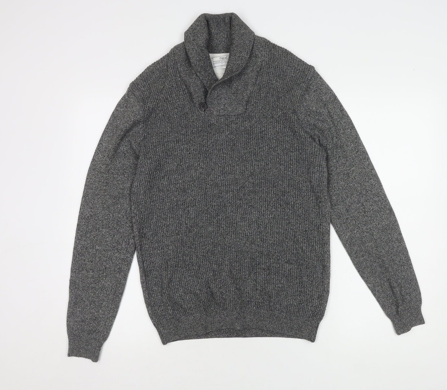 Next Men's Grey Cable-Knit Pullover Jumper M