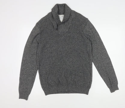 Next Men's Grey Cable-Knit Pullover Jumper M