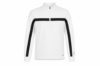 Front view of Crivit Men's White Pullover M Logo Detail