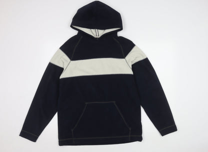 Next Boys Blue Fleece Colourblock Hoodie, 15 Years
