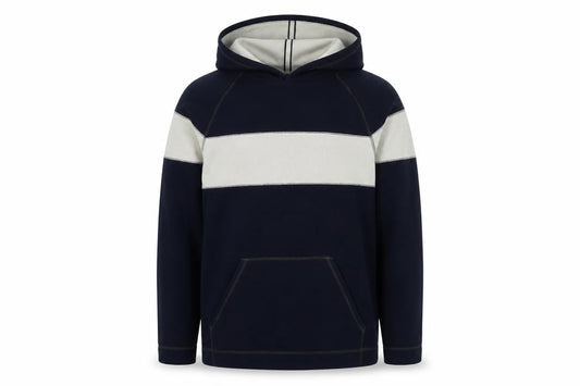 Next Boys Blue Fleece Colourblock Hoodie, 15 Years