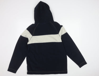 Next Boys Blue Fleece Colourblock Hoodie, 15 Years