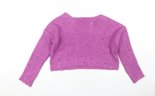 Womens UK Size S Urban Outfitters Purple Pullover Jumper