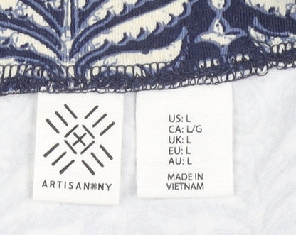 Artisan NY Women's Blue A-Line Midi Skirt - Size L