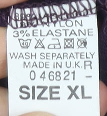 Womens UK Size XL Bonmarché Purple Basic T-Shirt